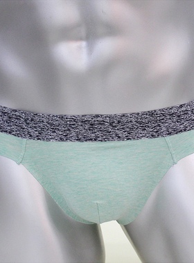 型男映画男士内裤 弹力棉纯色无痕边宽筋U凸低腰男式三角裤 XY334