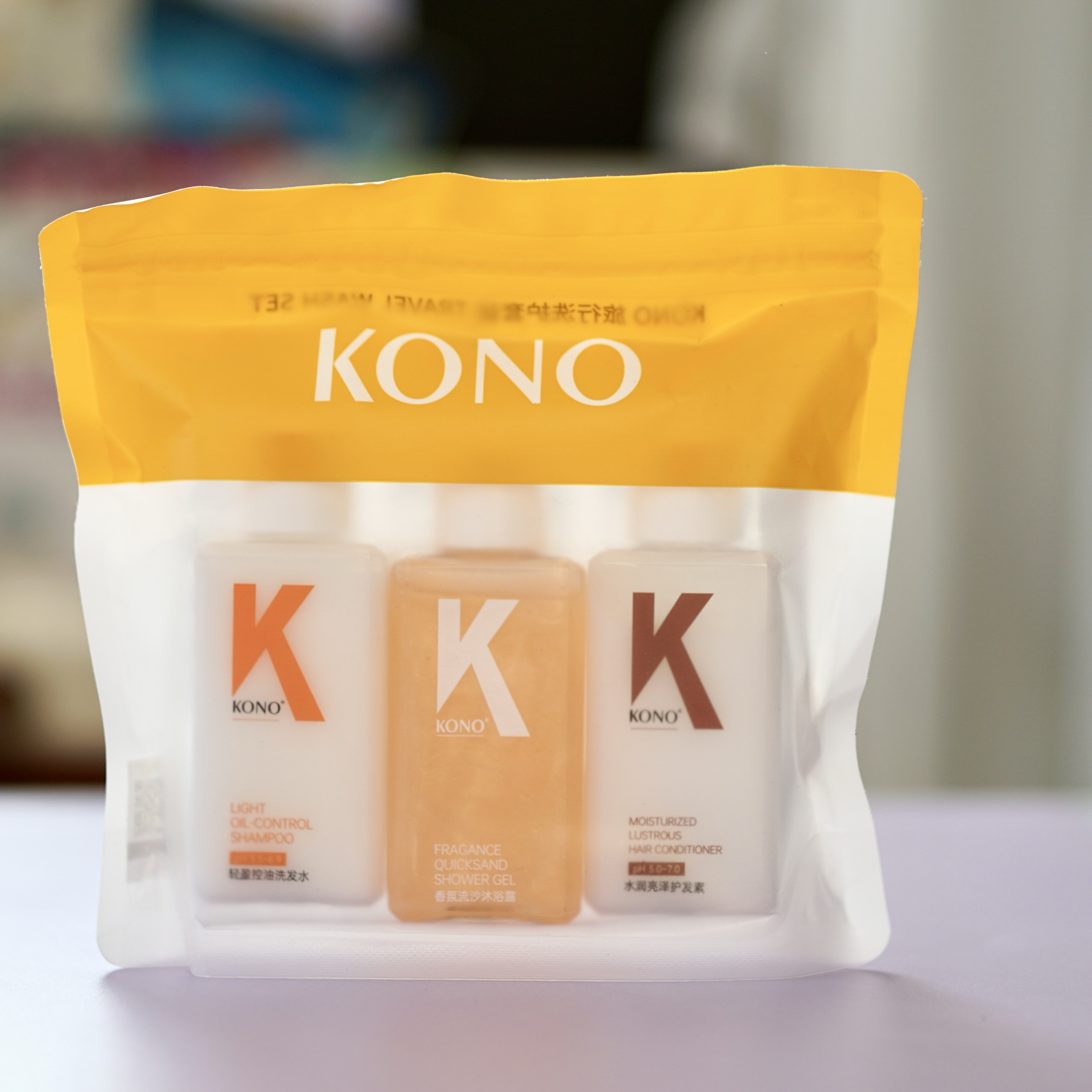 kono洗发水旅行装各60ml洗护套装沐浴露护发素酒店出差便携正品