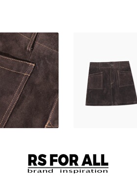 RS FOR ALL  混种山羊皮半身裙RSTF2110