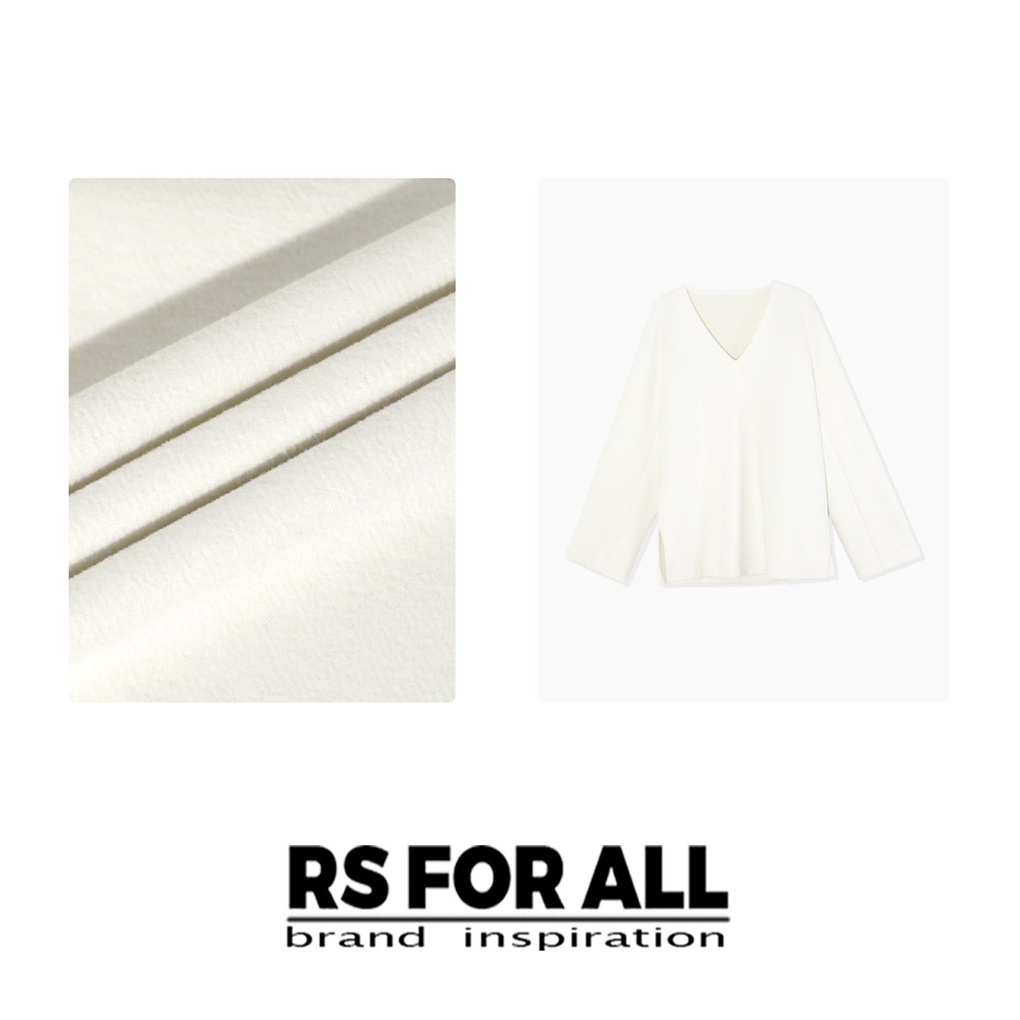 RS FOR ALL  羊毛醋酸简约款V领长袖上衣RSJJ5251,女装/女士精品,T恤,淘宝优惠券,粉丝福利购,淘宝优惠卷
