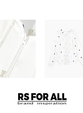 RS FOR  ALL 纯棉连帽图案外套RSZH0013