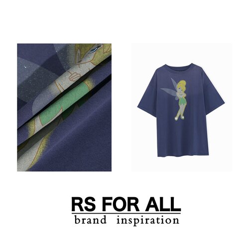 RS FOR ALL  【花仙子】复古水洗宽松T恤RSZX2572