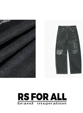 RS FOR ALL 纯棉破洞复古牛仔裤RSMM1373