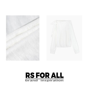 ALL 100%亚麻系带领长袖 上衣RSWJ8108 FOR