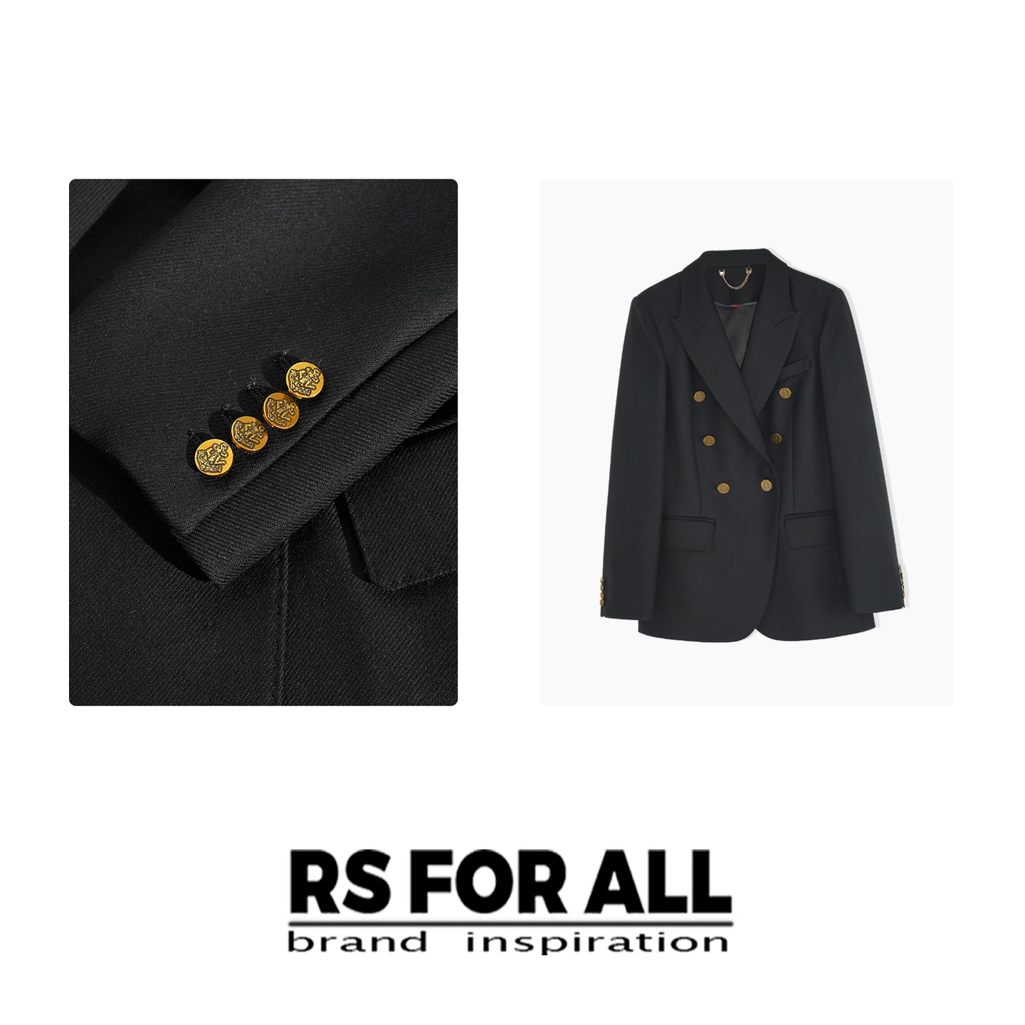 RS FOR ALL  100%精纺羊毛气质洋气款西装外套RSAY2308
