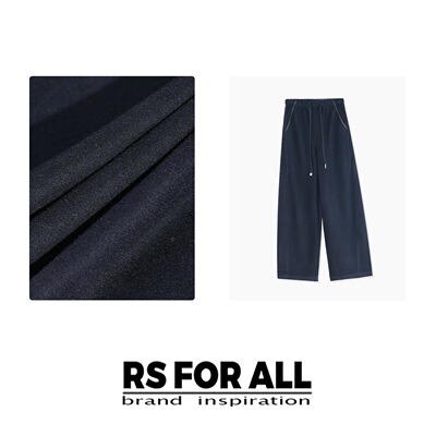 RS FOR ALL  绵羊毛加绒抽绳收腰款阔腿休闲裤RSSG162