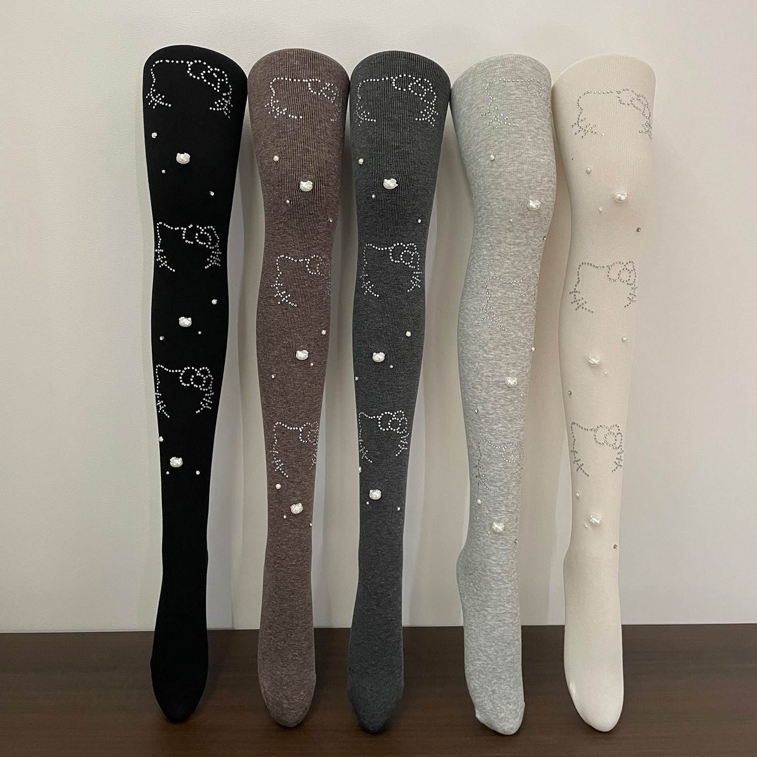 冬季加厚重工烫钻KITTY细纹微压打底裤甜美少女百搭可外穿连裤袜,女士内衣/男士内衣/家居服,连裤袜/打底袜,淘宝优惠券,粉丝福利购,淘宝优惠卷