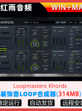 装饰音LOOP合成器 – Loopmasters Khords WIN+MAC