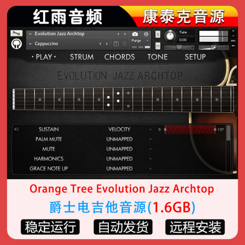爵士电吉他音源 Orange Tree Samples Evolution Jazz Archtop