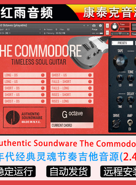 60年代经典灵魂节奏吉他音源Authentic Soundware The Commodore