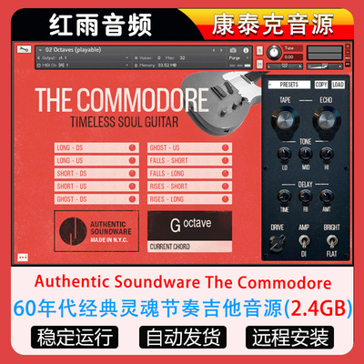 60年代经典灵魂节奏吉他音源Authentic Soundware The Commodore