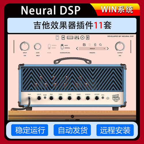 Neural DSP吉他贝司效果器11套吉他箱体模拟失真放大电子管AMP-封面