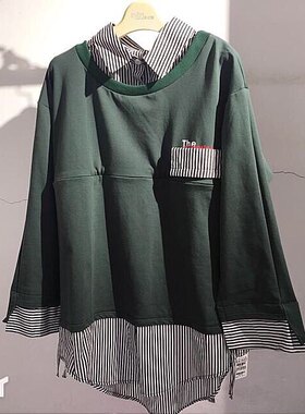 春秋季前开拉链外穿拼接孕妇装