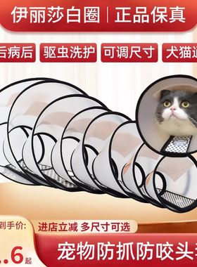 伊丽莎白圈狗猫脖套宠物狗狗头套绝育防舔防抓咬耻辱圈猫咪项圈