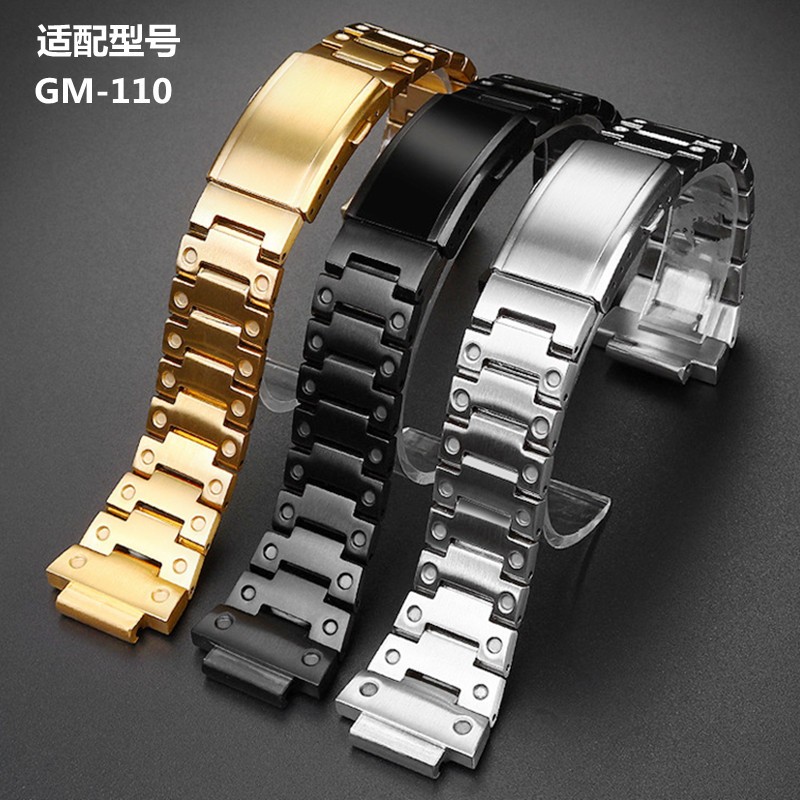 卡西GM110MTG-B1000金属手表带