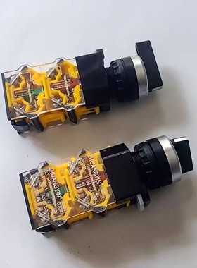 LA38-22X2二档双层自锁旋钮LA38-40X3三档银触点660V10A开孔22mm