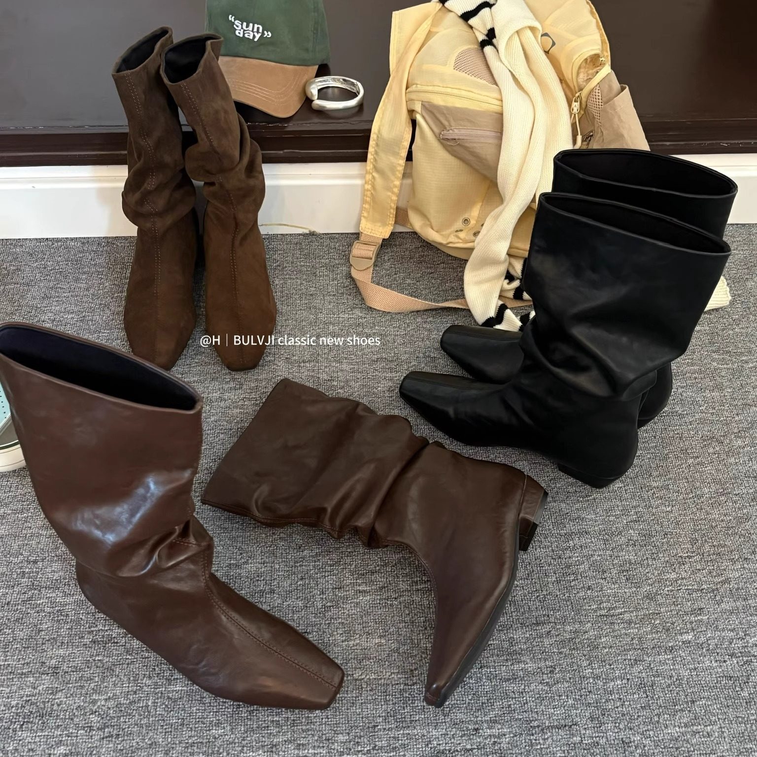 2025春秋新款复古显瘦小个子靴