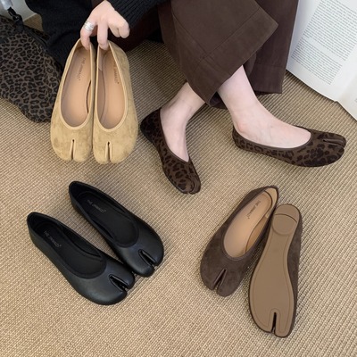 韩国东大门2025年新款复古猪蹄鞋