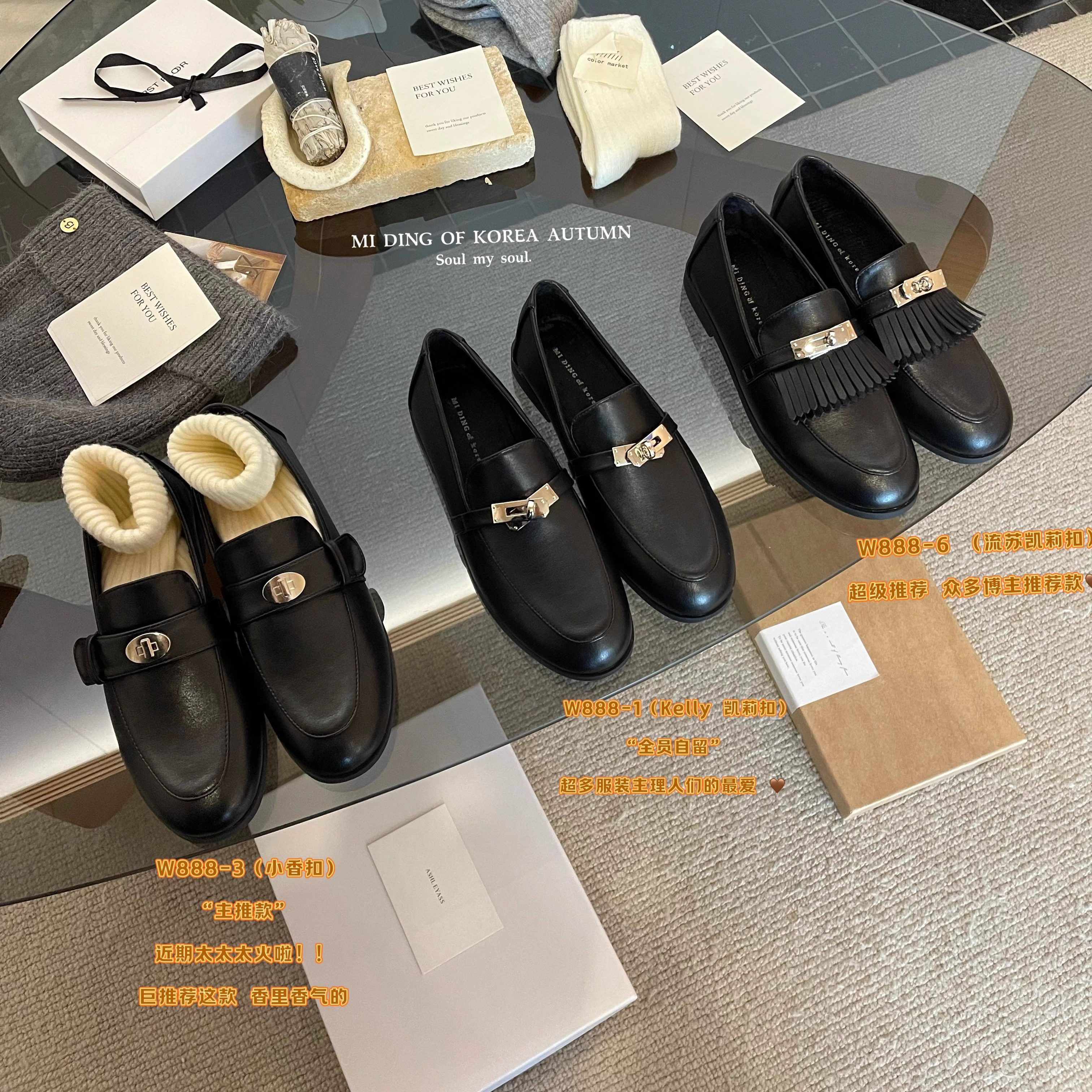 复古英伦真皮乐福鞋女平底一脚蹬