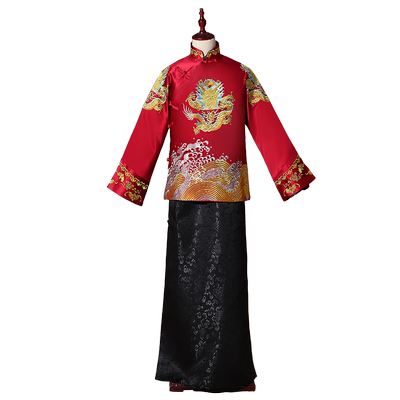 新郎租赁结婚礼服复古风复古风