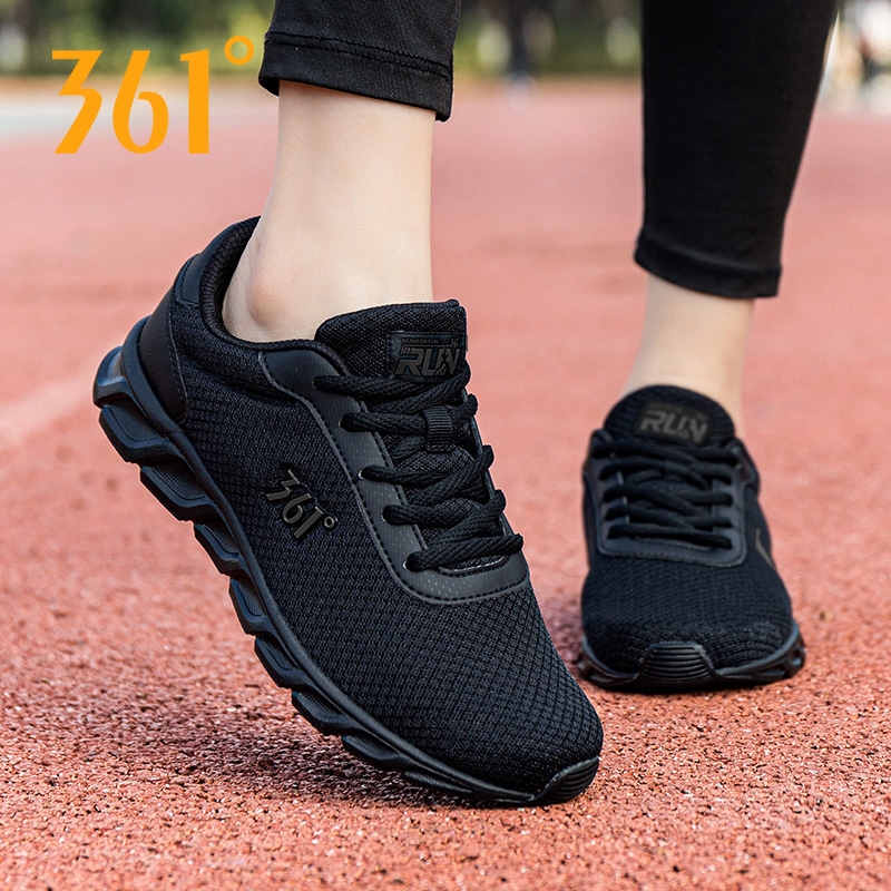 361°女跑步鞋网面透气
