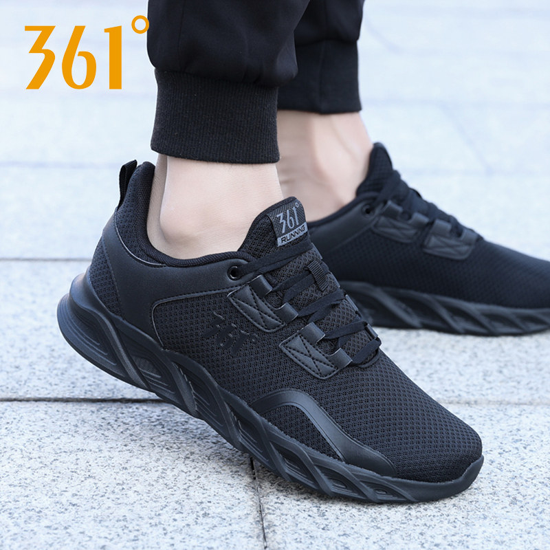 361男鞋运动鞋男春季新款网面透气休闲鞋361度正品轻便耐磨跑步鞋