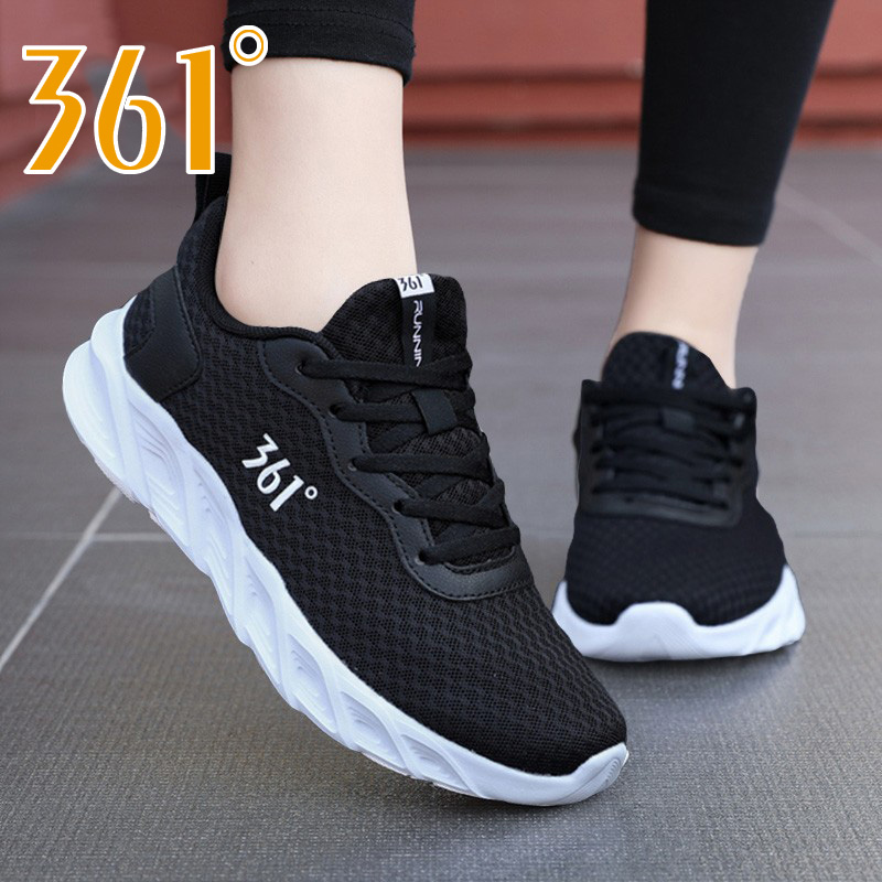 361°跑步鞋女鞋透气网面