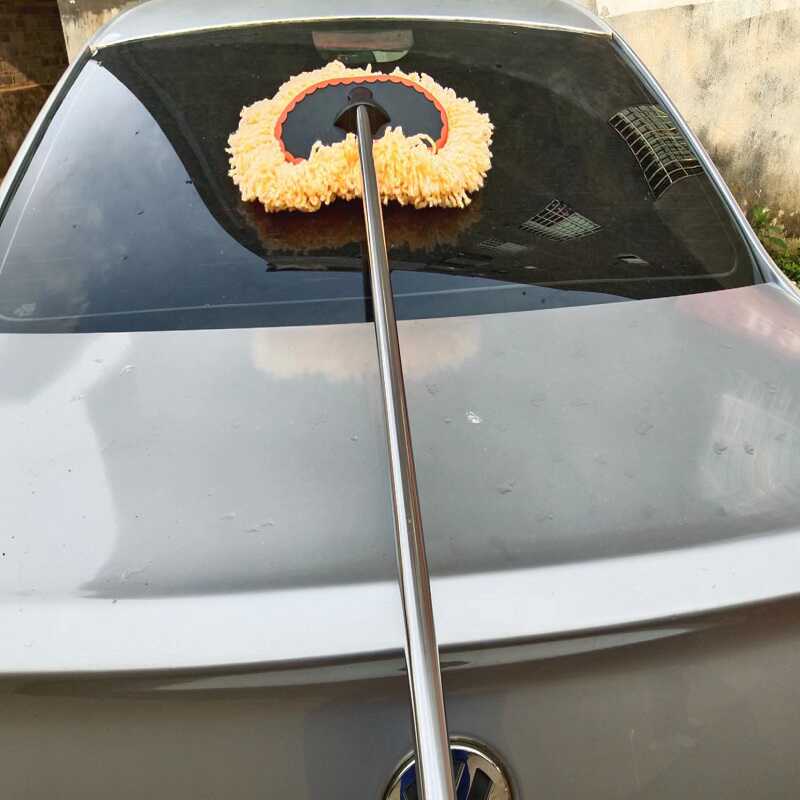 专业洗车拖把专用刷不伤车一体杆