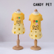 新品 卡通满印拼接棉质背心 宠物服饰 狗狗秋季 衣服 Pet 秋季 Candy