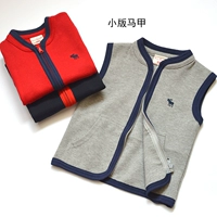 Áo vest trẻ em 2019 mùa xuân và mùa thu đơn lớp vest vai bé trai và bé gái khóa kéo áo cardigan trẻ em áo vest cotton - Áo ghi lê quần áo bé trai