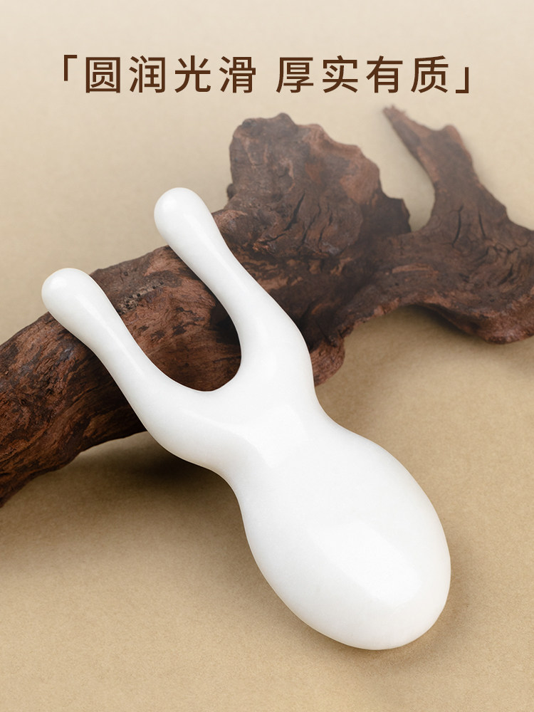 천연 비취 XIUYU 아름다운 코 스크레이퍼 코 마사지기 코 브리지 강화 유물은 귀 눈 및 얼굴 마사지 스틱을 문지릅니다