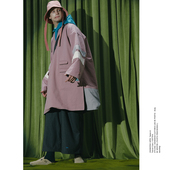 UMAMIISM 套头无门襟设计多色oversize宽松战壕风衣夹克外套