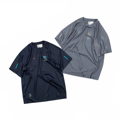 ANB2026夏季新款 BW夏季清凉速干运动短袖Tee（藏青/灰蓝色）