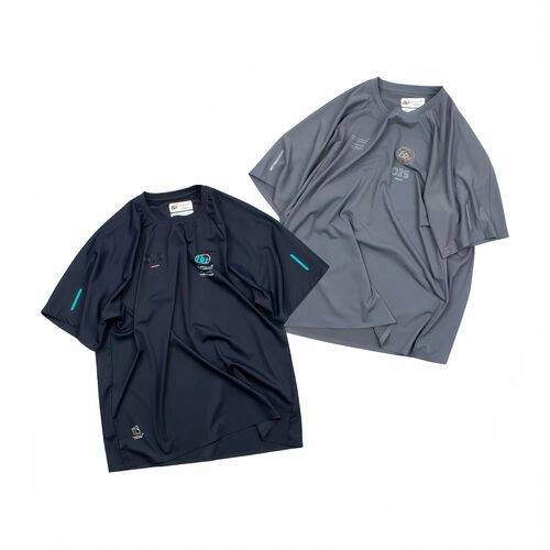 ANB2026夏季新款 BW夏季清凉速干运动短袖Tee（藏青/灰蓝色）