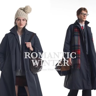 【防风假两件 90白鸭绒】Unvesno(UN)Demure风极简保暖长款羽绒服