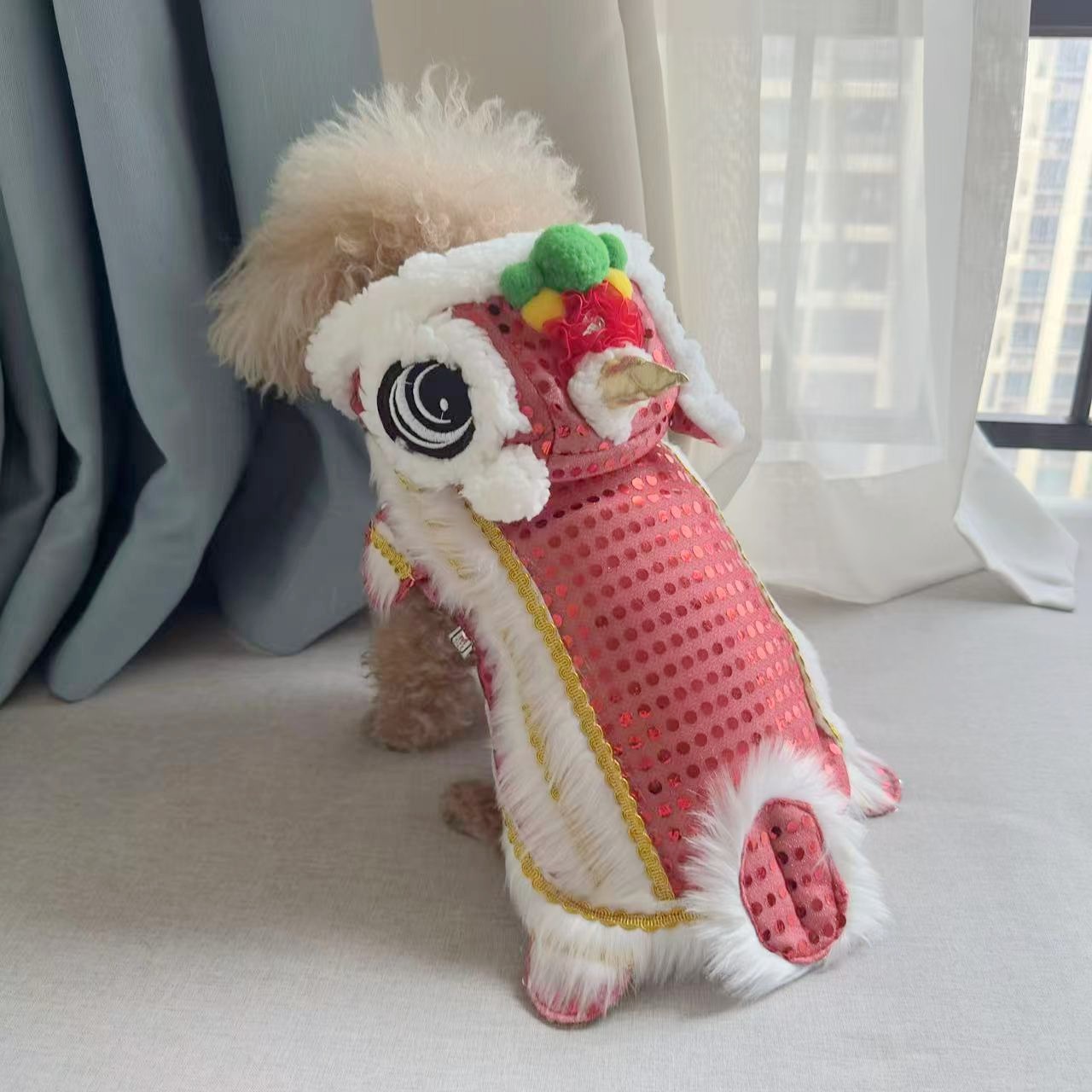 狗狗新年衣服舞龙舞狮大狗服装猫咪醒狮过年服金毛柯基宠物衣服,宠物/宠物食品及用品,狗宠物服装/雨衣,淘宝优惠券,粉丝福利购,淘宝优惠卷