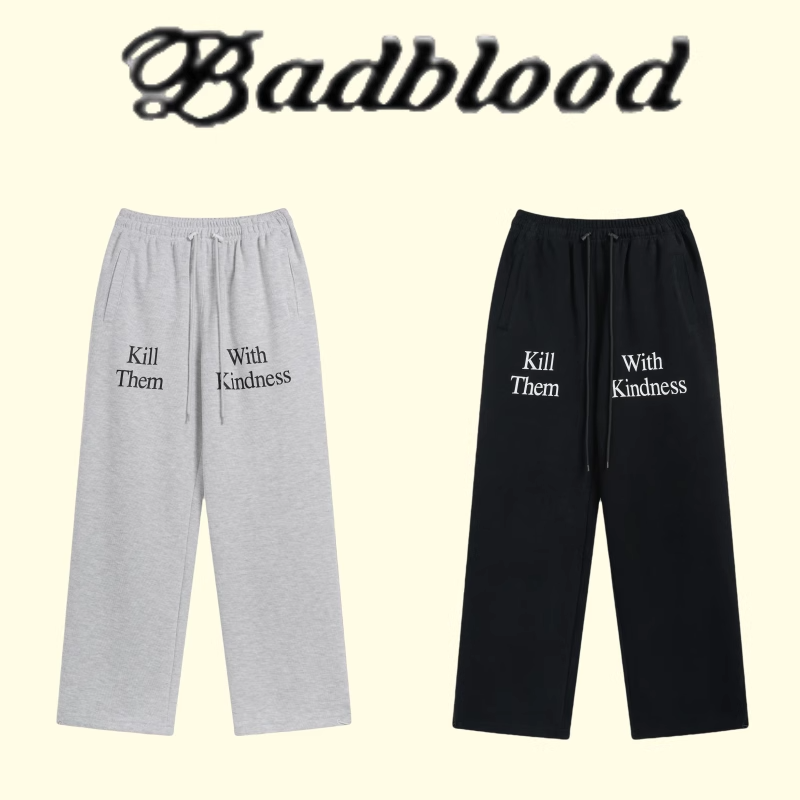 【官方正品】badblood裤子女卫裤运动休闲跳舞美式复古棉休闲宽松