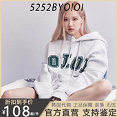 外套 5252圆领连帽拉链开衫 官网正品 oioi卫衣女rose朴彩英同款