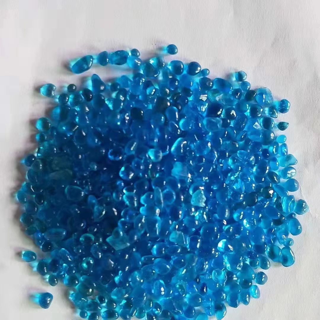 多肉铺面石头小石子沙子盆景微景观鱼缸水族箱装饰底砂彩色玻璃珠