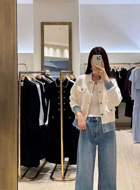 CI代购S家26春夏时尚翻领多贴袋宽松落肩袖针织外套SFPCA01367