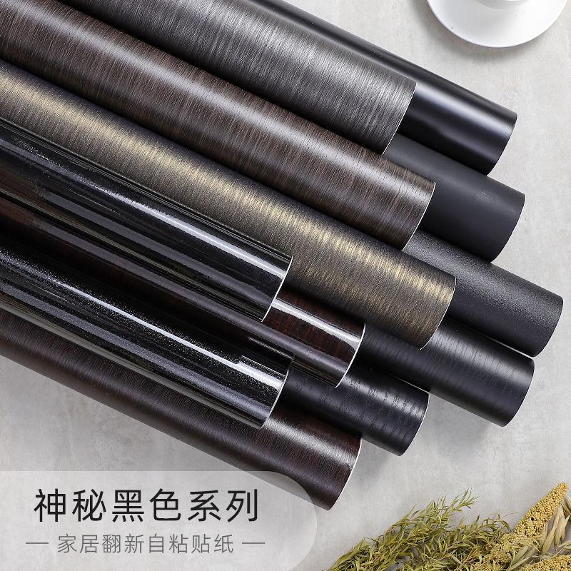 家具翻新改色贴膜衣柜贴门贴纸自粘木纹墙纸桌面橱柜防水防潮壁纸