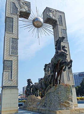 大型雕塑景观广场标志性石动物