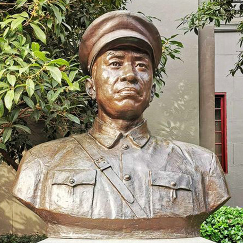 朱德人物胸像校园文化户外