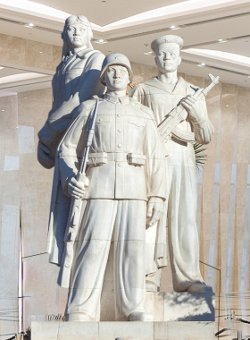 海陆空三军石雕像校园玻璃钢