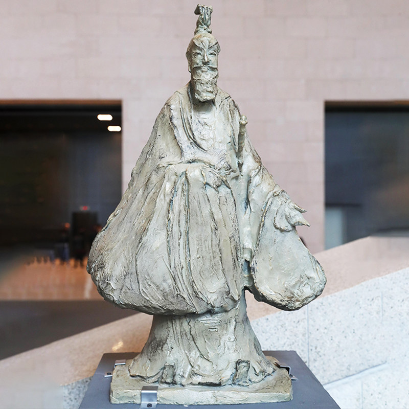 战国法家思想韩非子古代文化名人校园广场主题玻璃钢铸铜人物雕塑