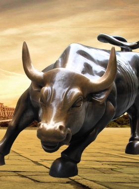 商业华尔街牛铸铜雕塑广场大型动物景观装饰动物小品艺术户外摆件