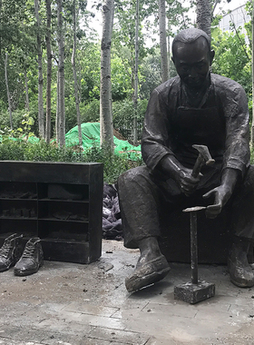 商业街民俗玻璃钢仿铜户外