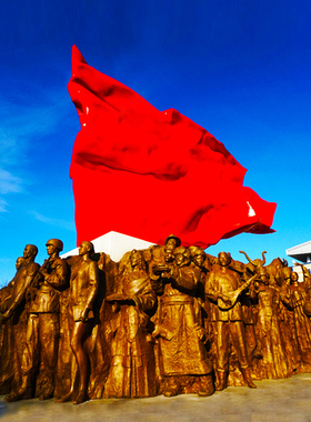 大型城市广场文化玻璃钢仿铜户外