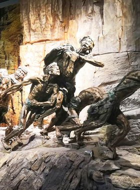 大坝修建水利工程纤夫玻璃钢