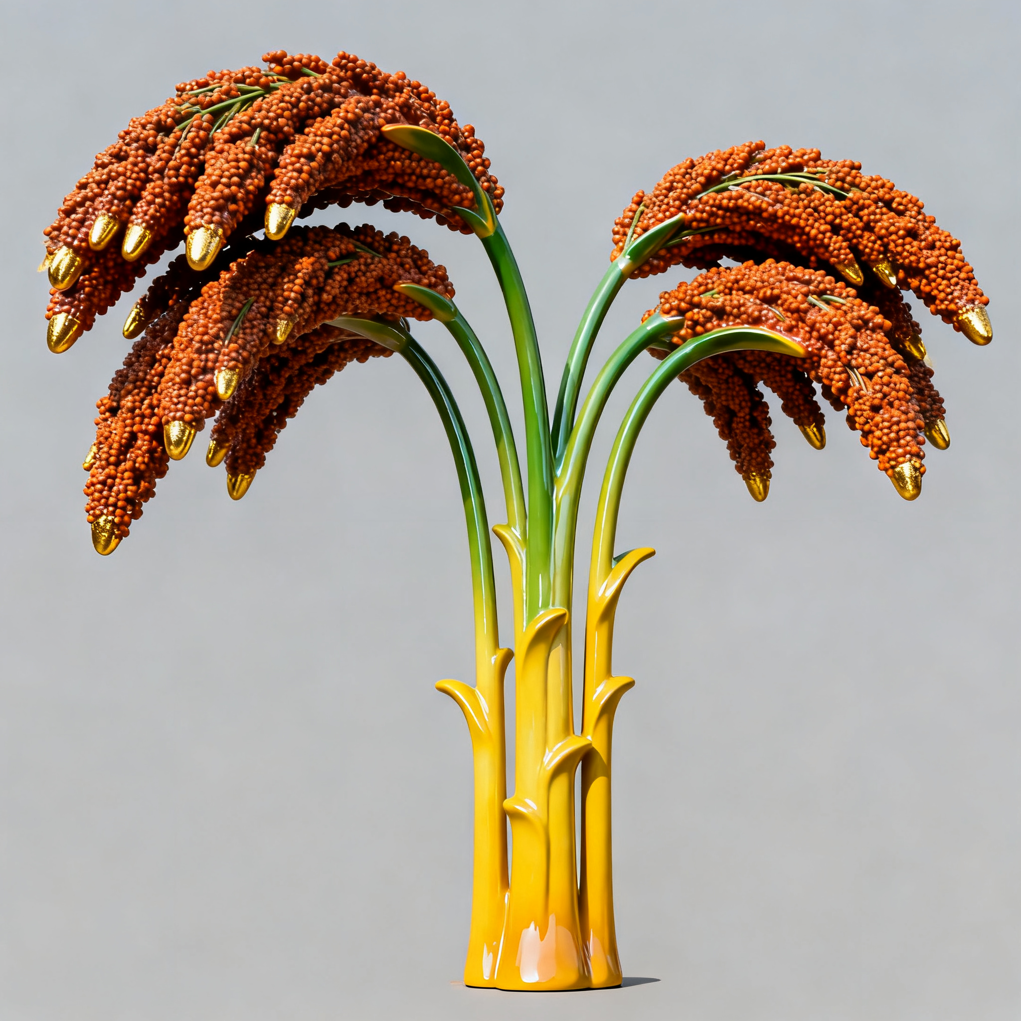 红高粱玻璃钢彩绘农科院装饰定制摆件源头厂家大型农作物仿真模型